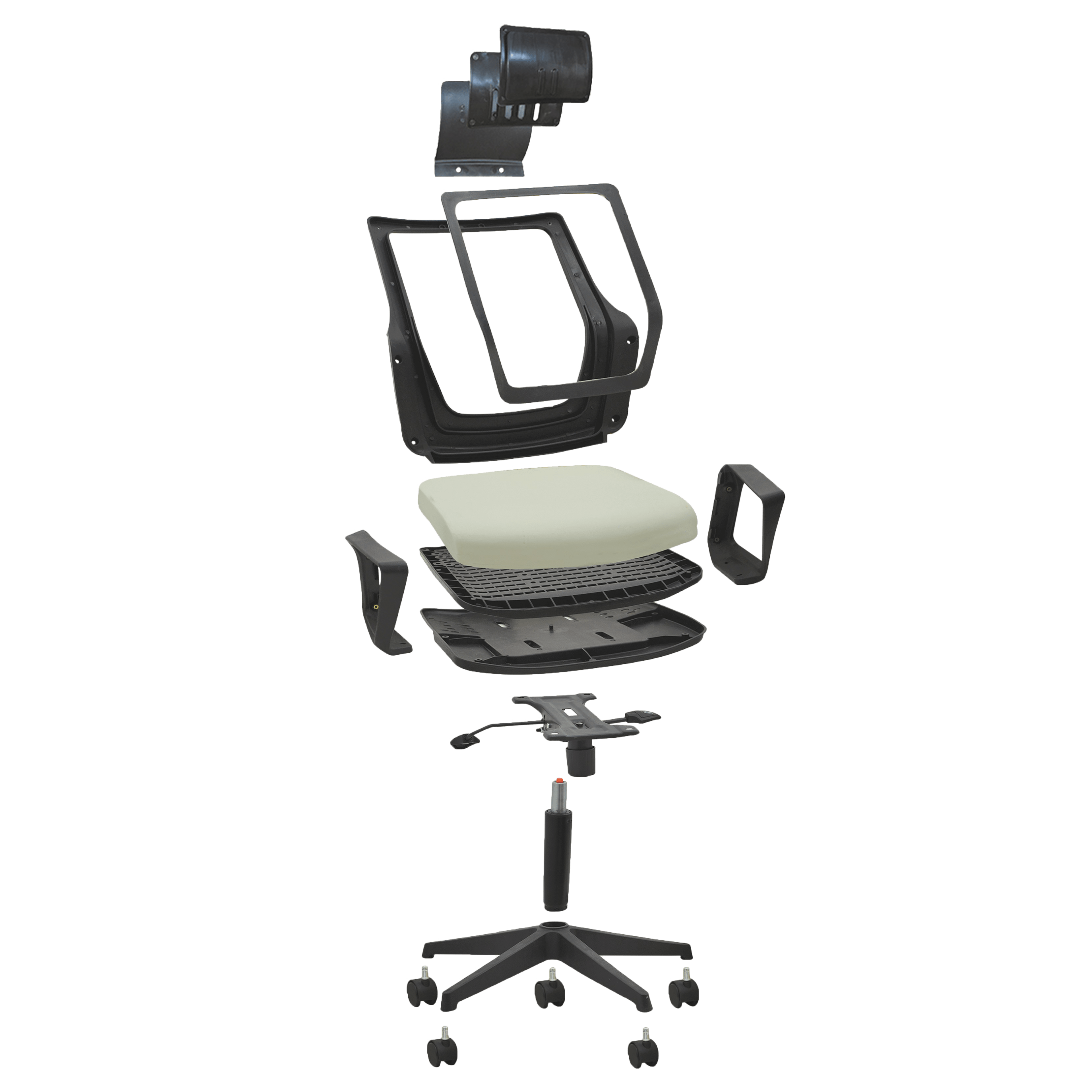 Agota Müdür Dayanıklı Plastik Fileli Ofis Koltuğu - Görsel 3