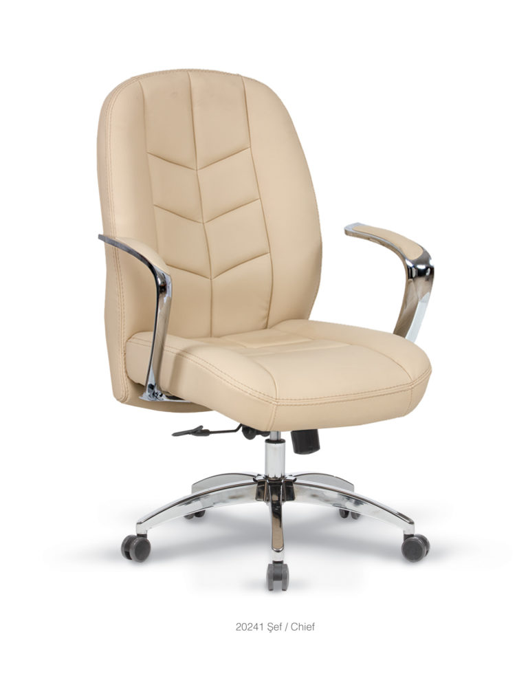 Platon Krom Şef Ofis Koltuğu Vizyon Sandalye