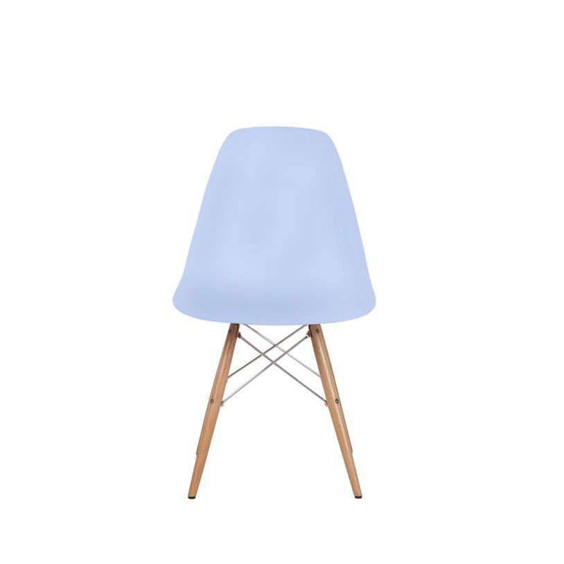 İthal Eames Ahşap Ayaklı Kolsuz Sandalye – Mavi